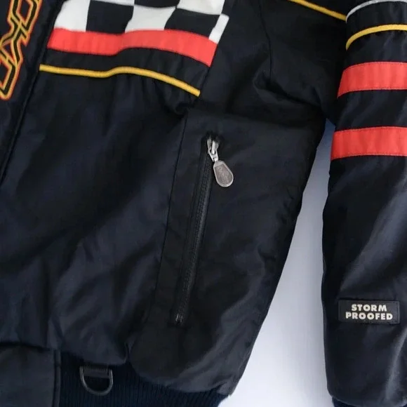 Vintage Choko Designs Black & Red Performance "Hot Rider" Snowmobile Jacket - Picture 7 of 15